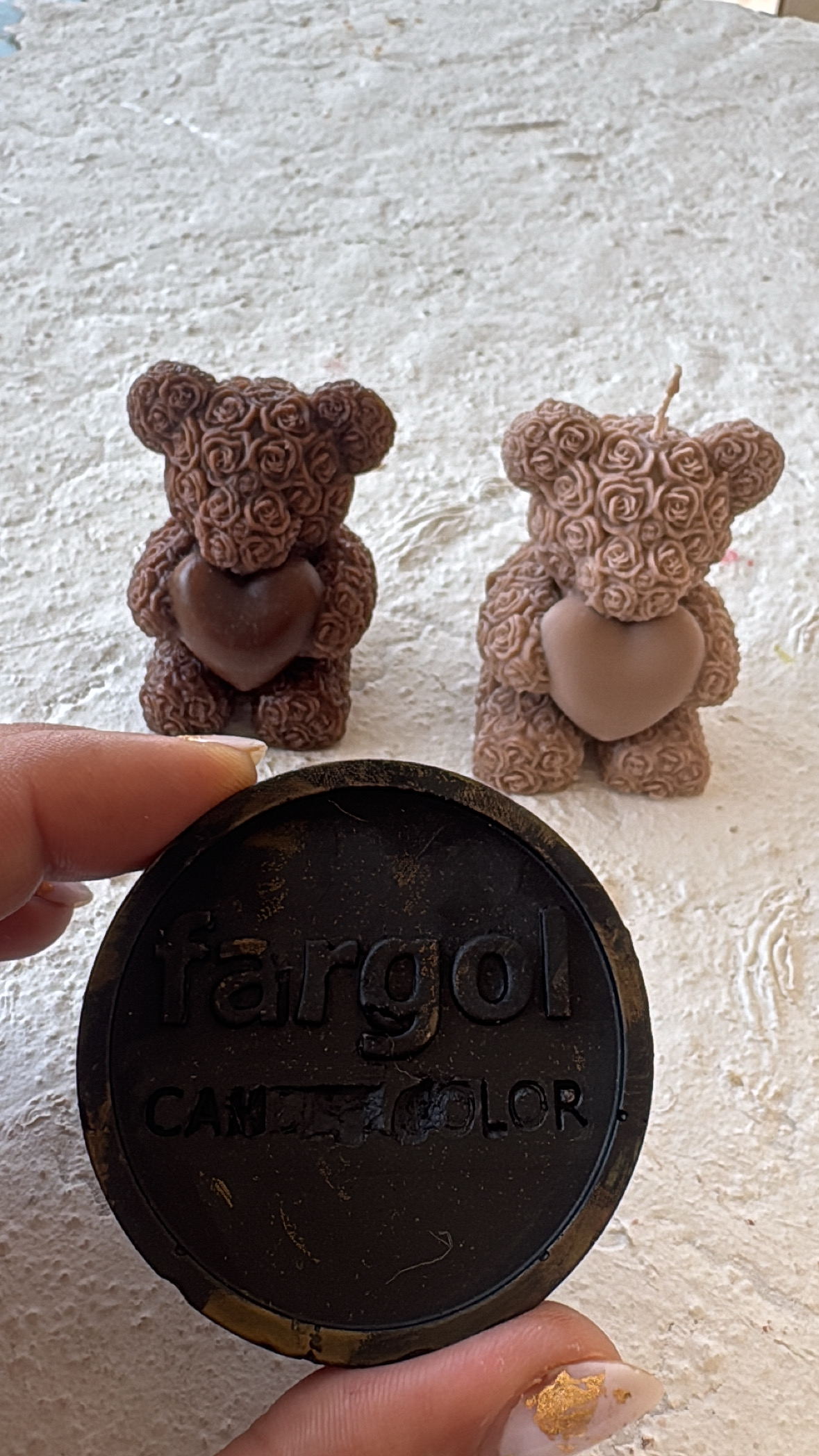 رنگ شمع قهوه‌ای فرگل